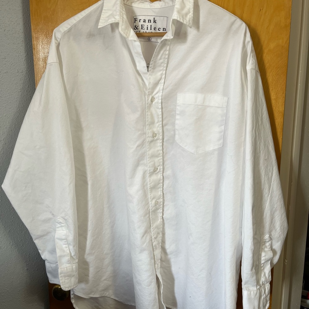 Perfect! Frank & Eileen Shirley Italian Oxford -White size L